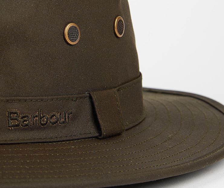 Barbour Dawson Wax Safari Hat Olive 2