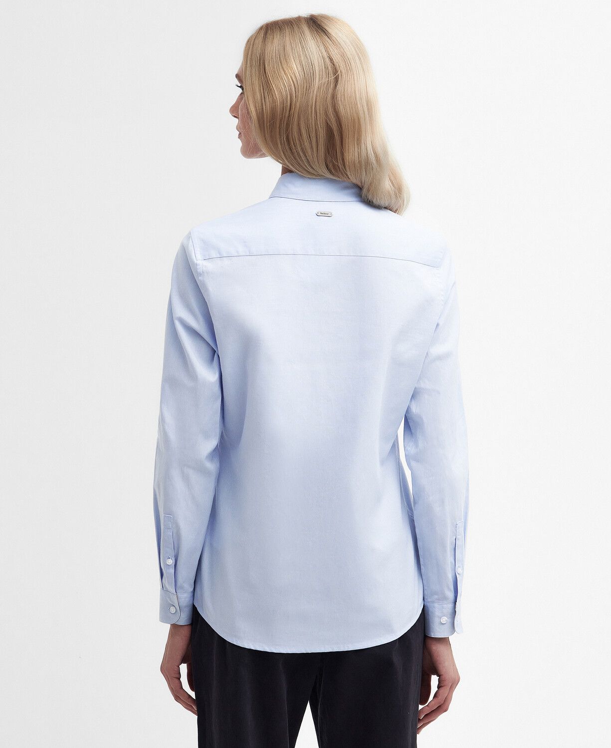Barbour Derwent Ladies Shirt Pale Blue-Primrose Hessian 4