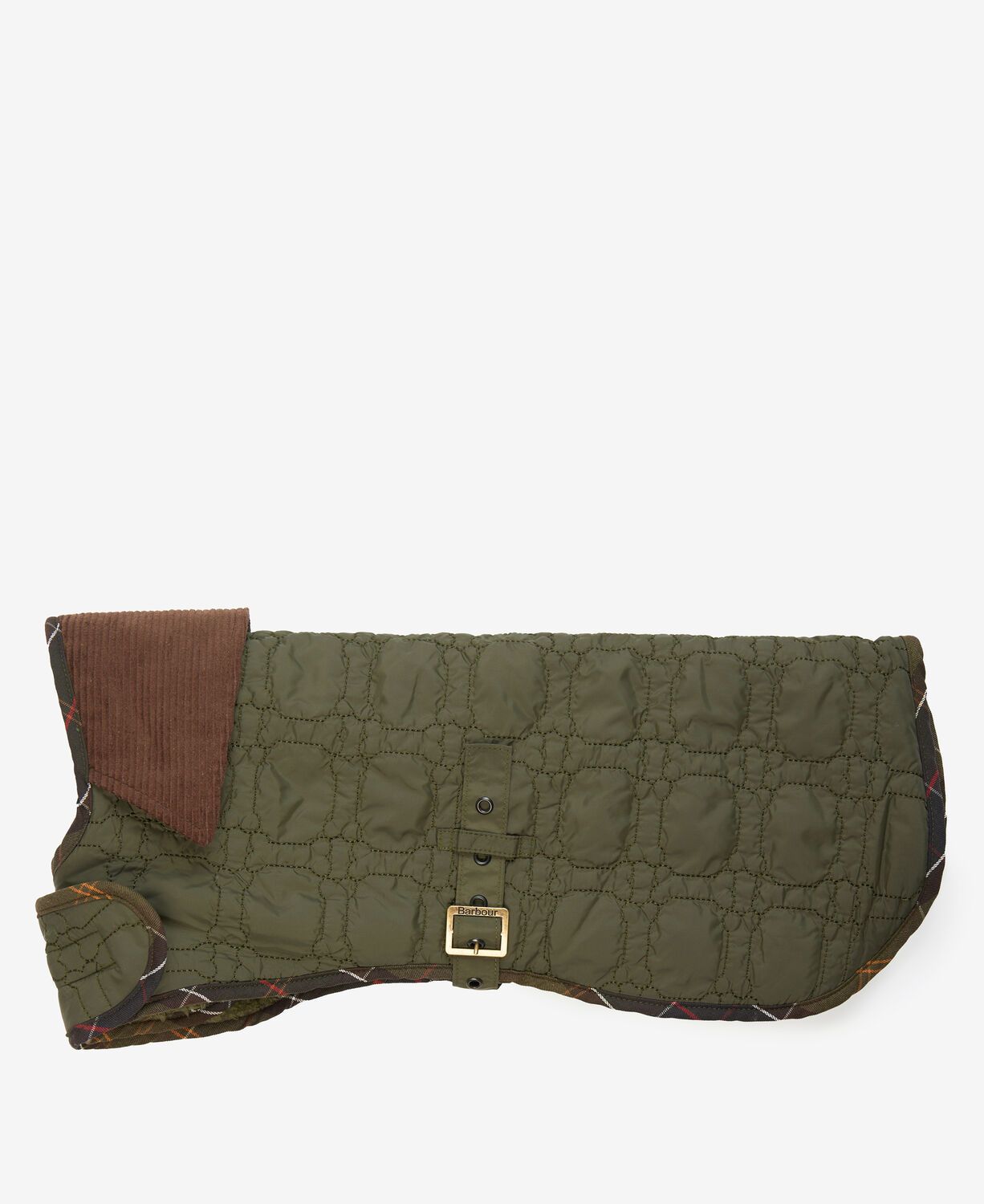 Barbour Dog Bone Quilted Dog Coat Dark Olive 2