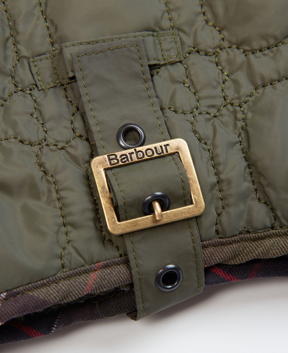 Barbour Dog Bone Quilted Dog Coat Dark Olive 5