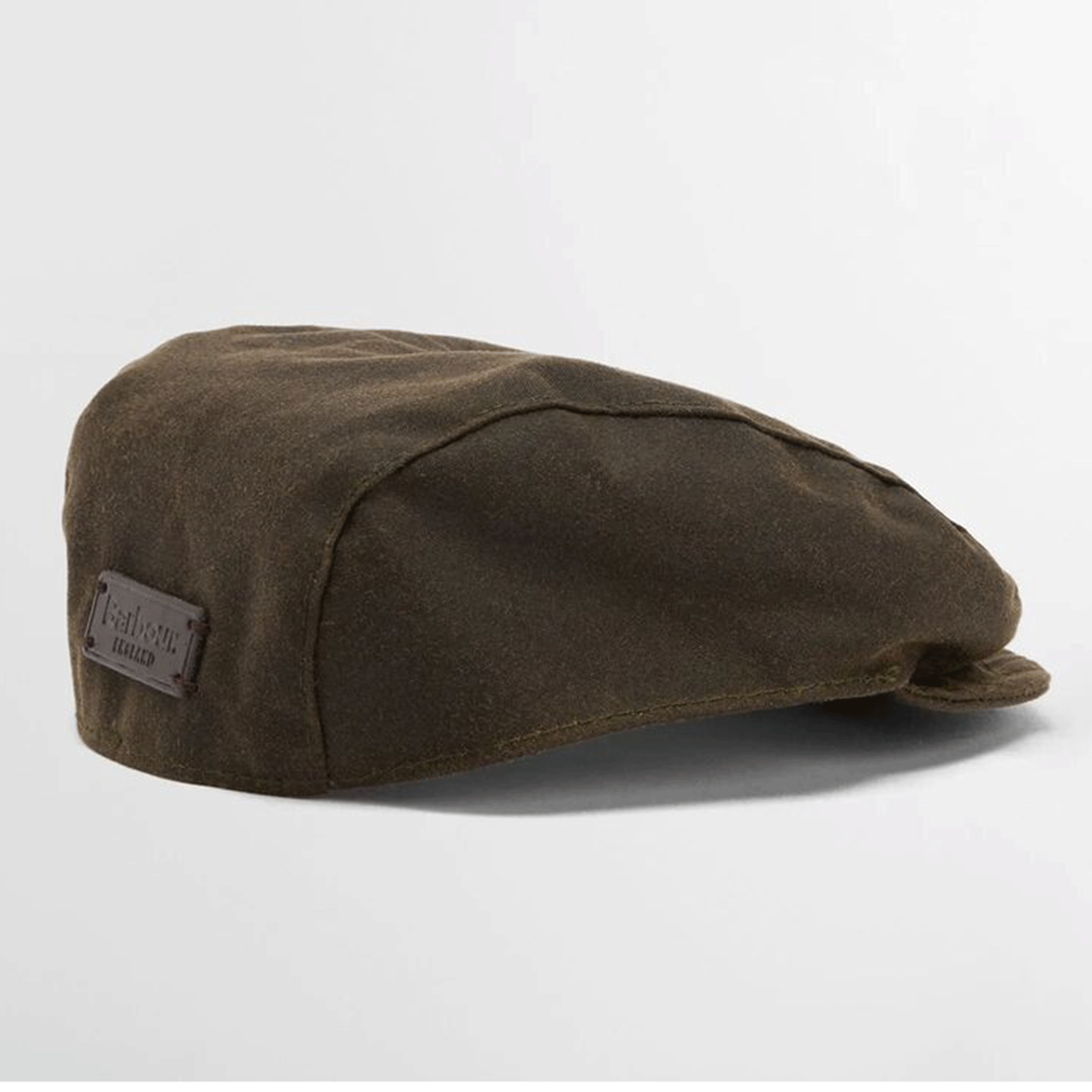 Barbour Dog Wax Flat Cap Olive