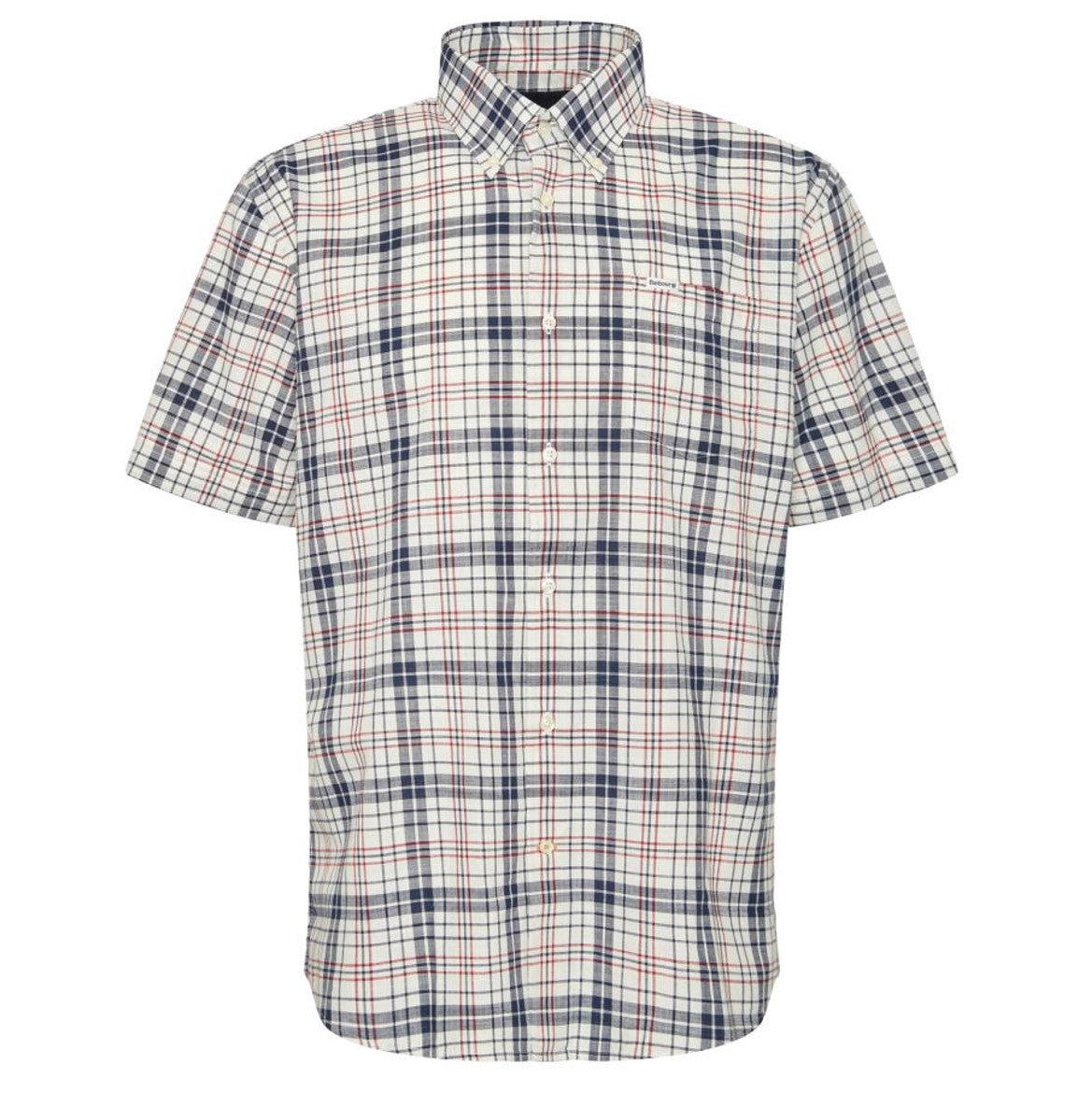 Barbour Drafthill Short Sleeve Checked Shirt Classic Navy 1