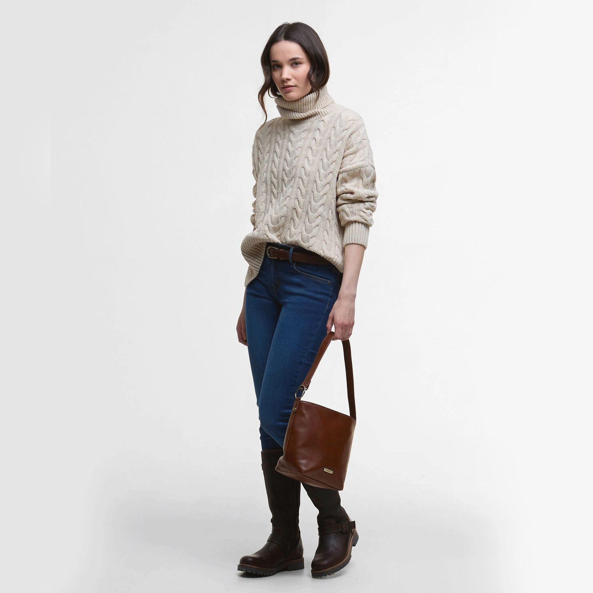 Barbour Embleton Rollneck Jumper Birch