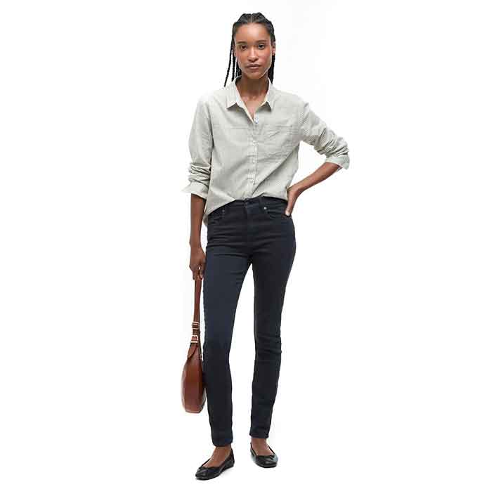 Barbour Essential Ladies Slim Trousers Navy