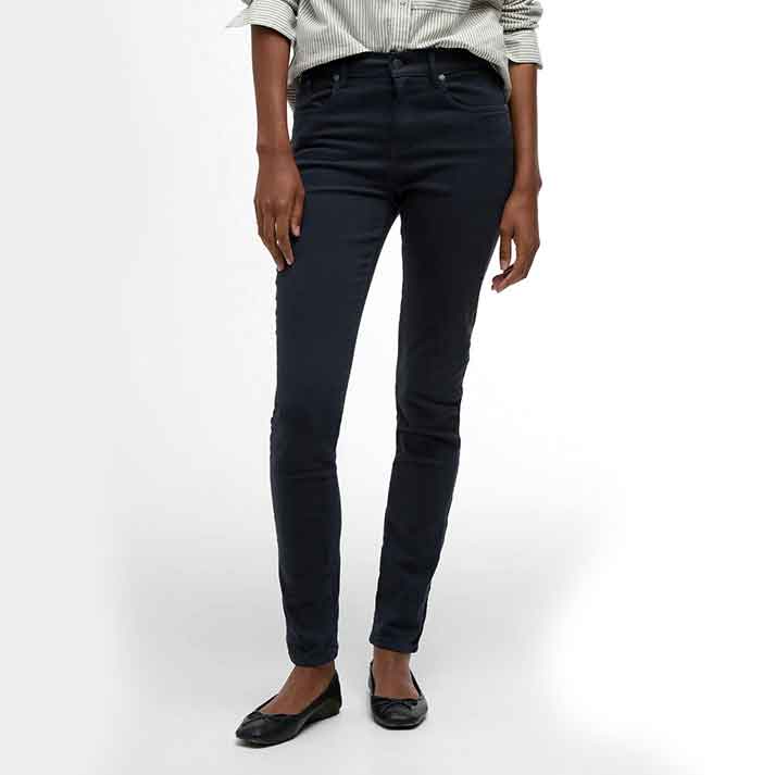 Barbour Essential Ladies Slim Trousers Navy