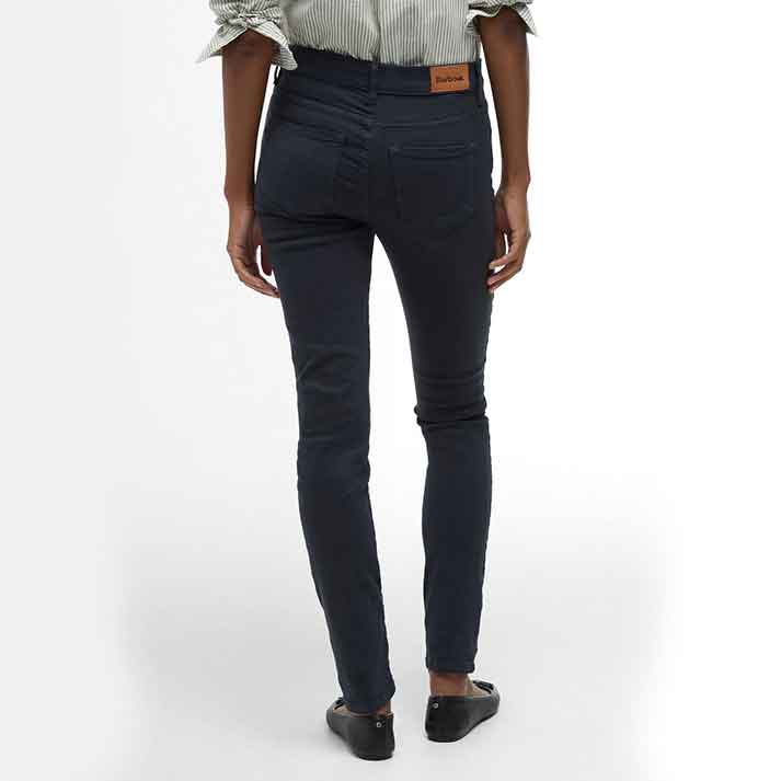 Barbour Essential Ladies Slim Trousers Navy