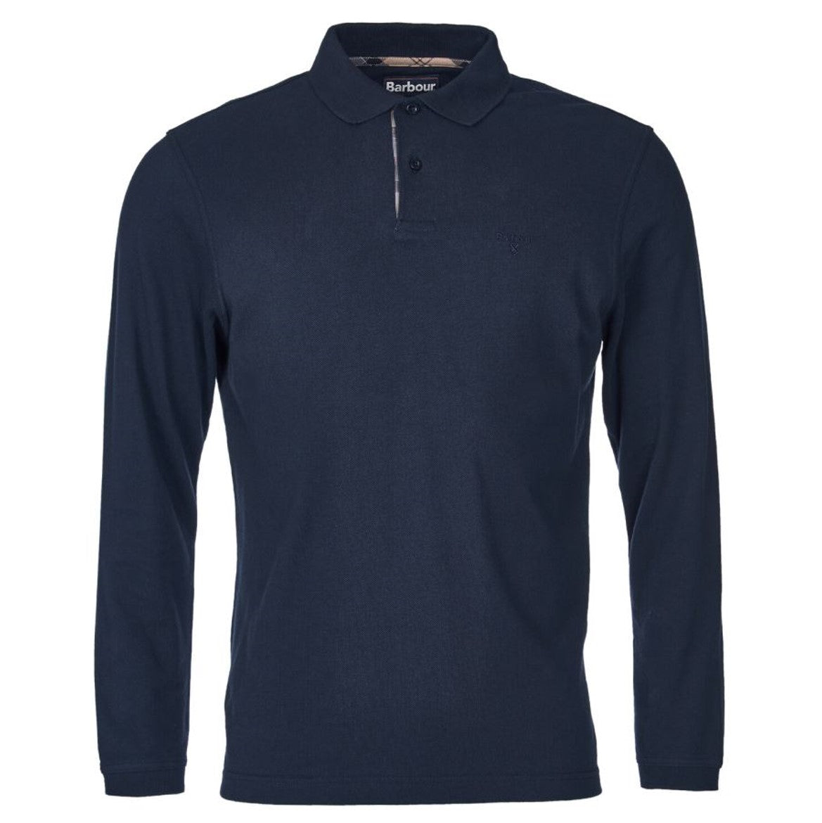 Barbour Essential Long Sleeve Polo Shirt Navy 1