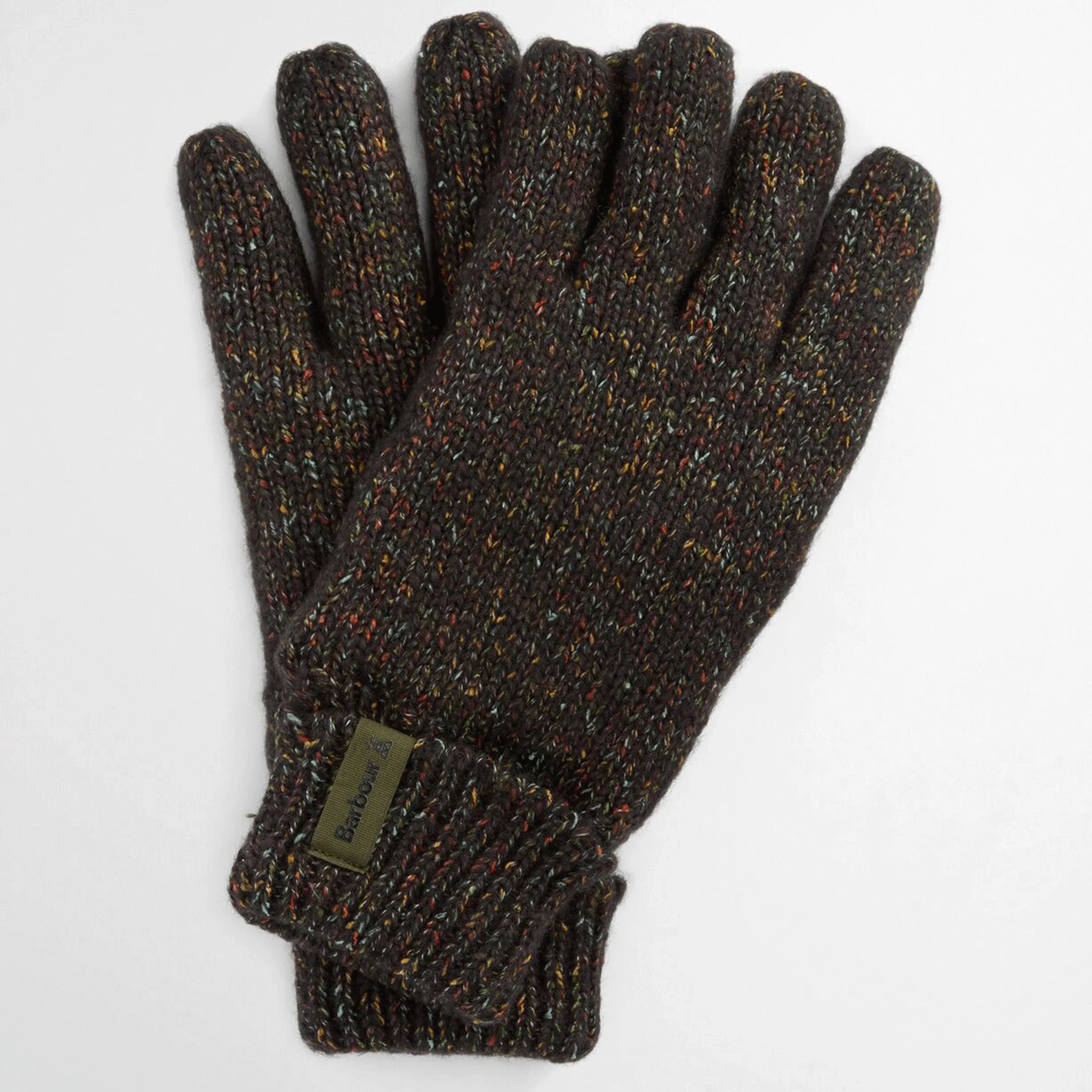 Barbour Eston Knitted Gloves Forest Green