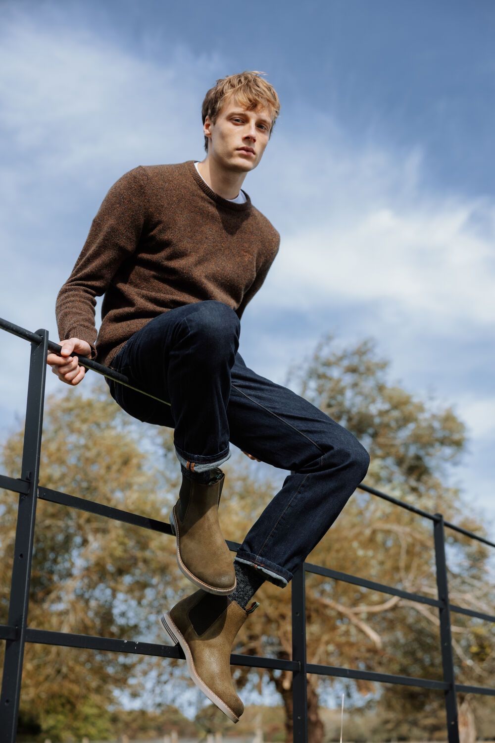 Barbour Farsley Men's Chelsea Boots Khaki 3