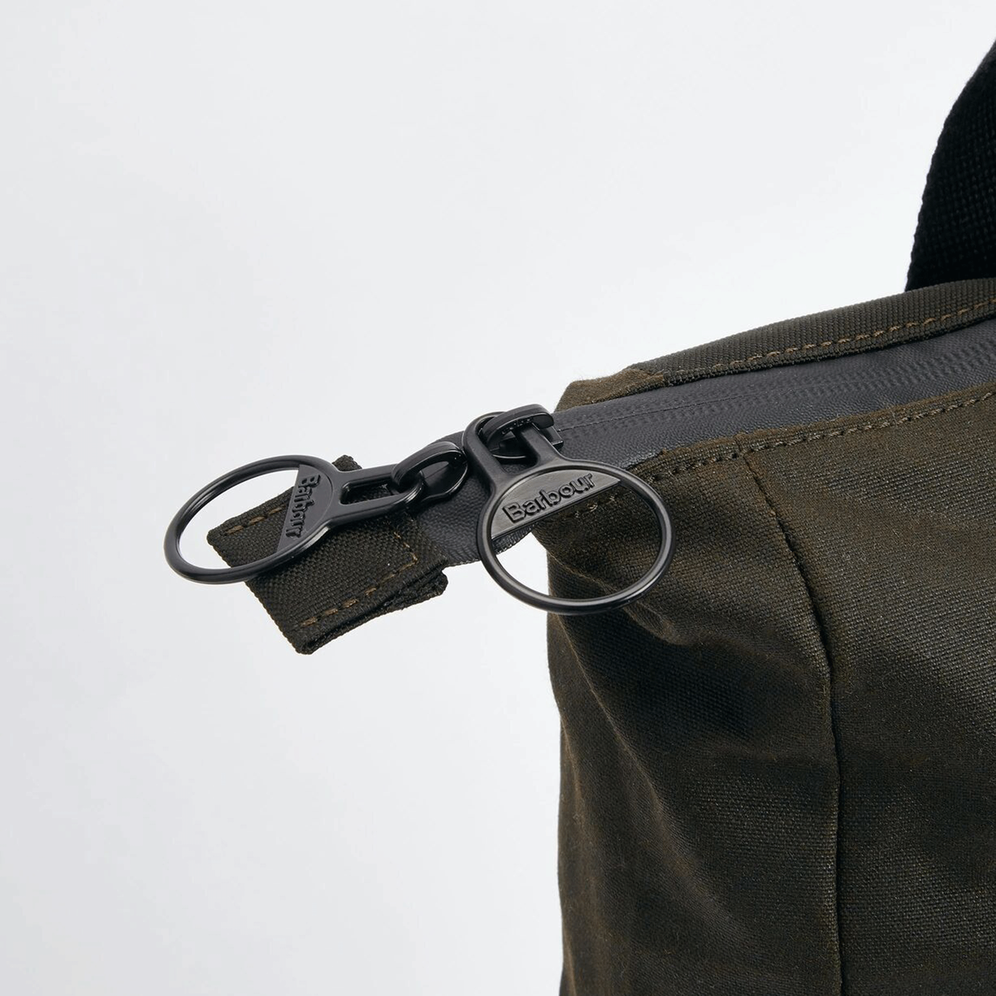 Barbour Field Waxed Backpack Olive-Black