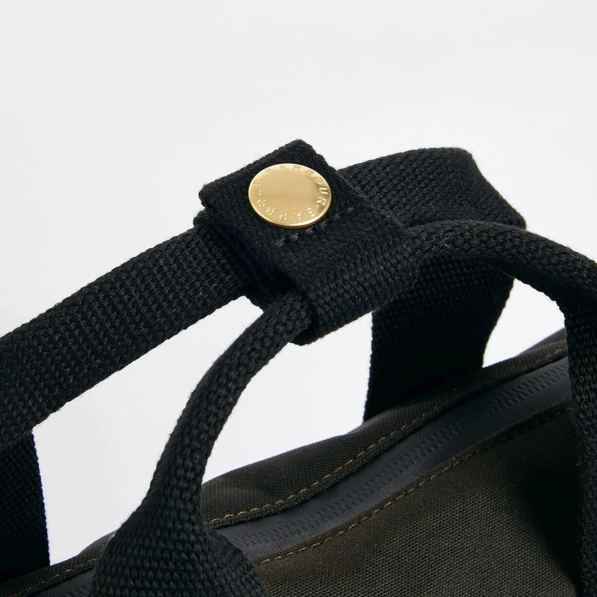 Barbour Field Waxed Backpack Olive-Black