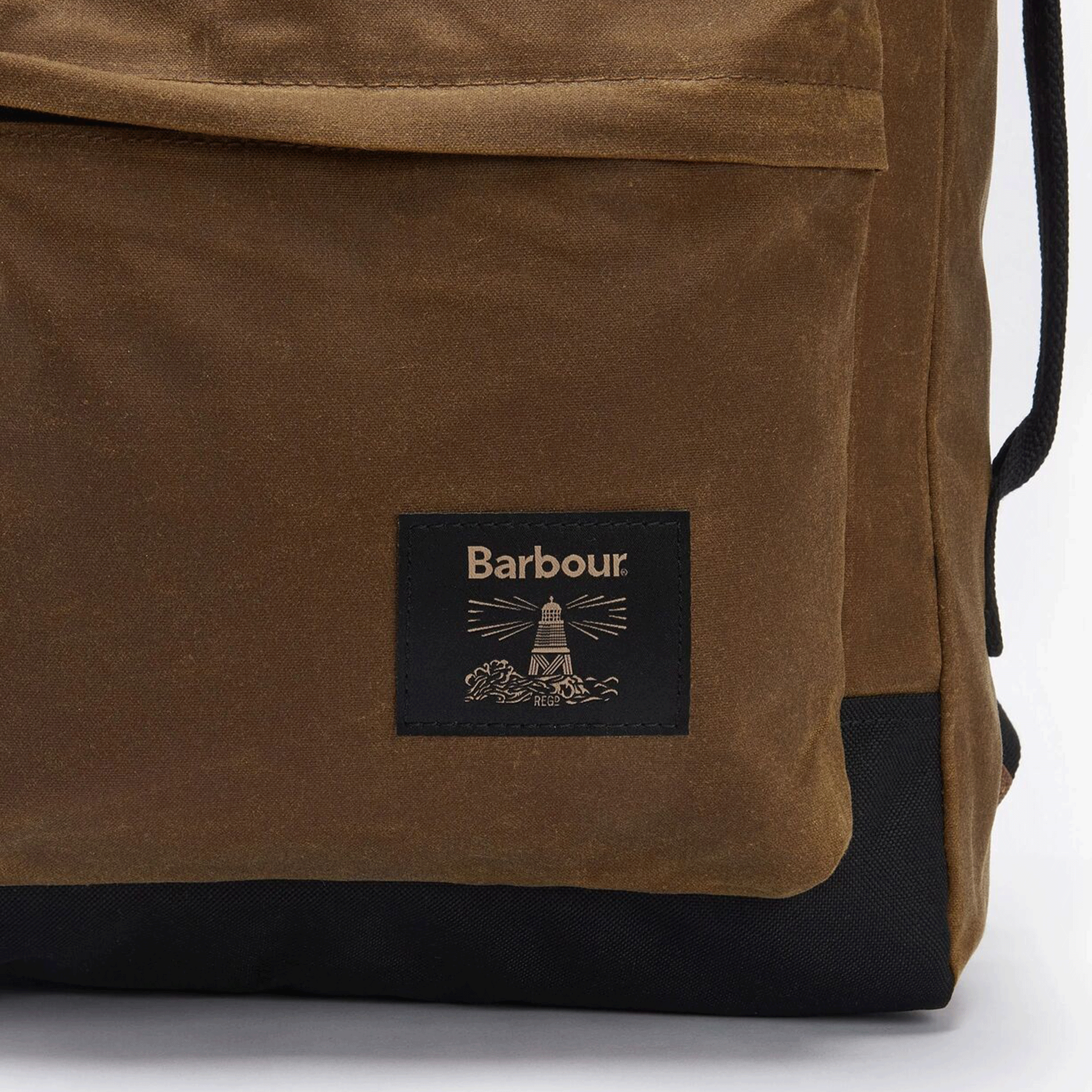 Barbour Field Waxed Backpack Tan-Black