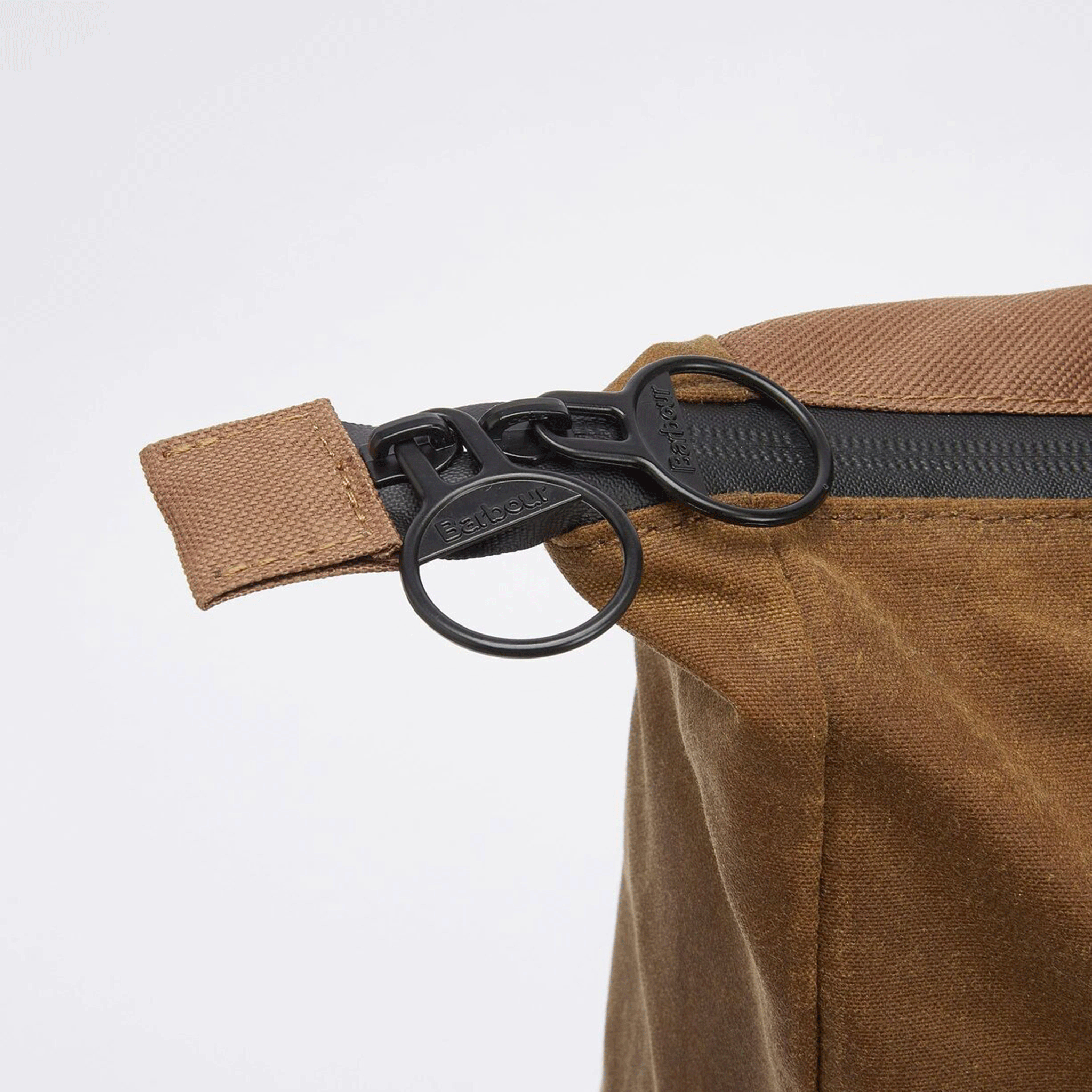 Barbour Field Waxed Backpack Tan-Black