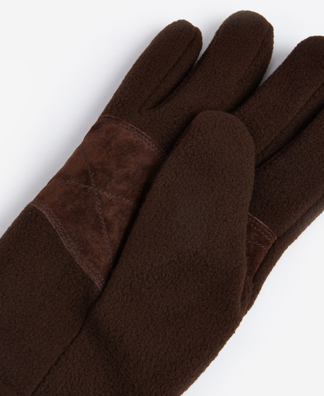 Barbour Fleece Coalford Gloves Dark Brown 3