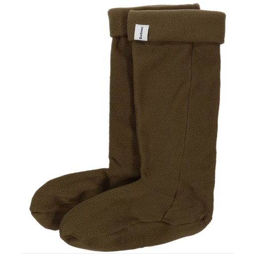 Barbour Fleece Wellington Socks Olive 1