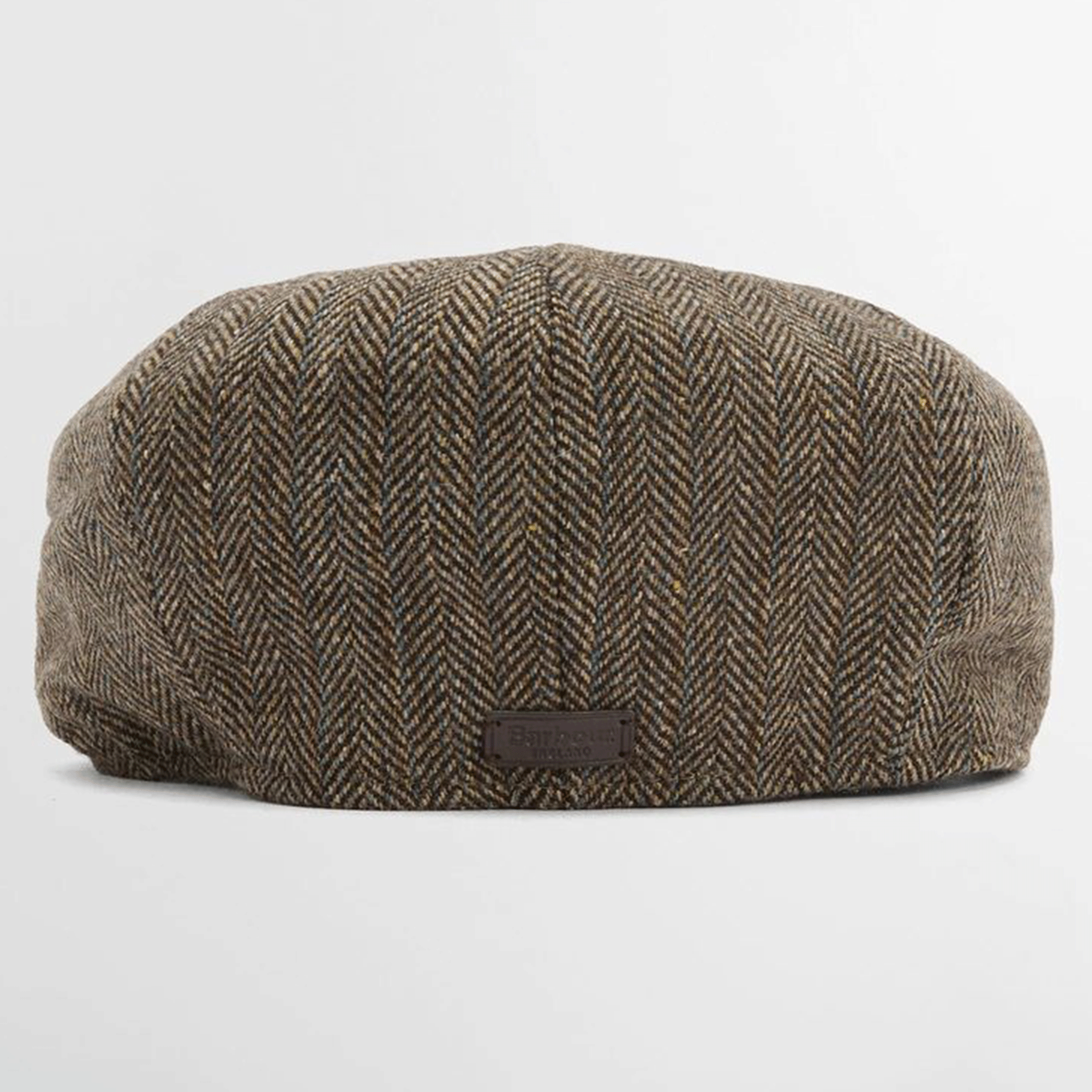 Barbour Fyne Tweed Baker Boy Cap Brown