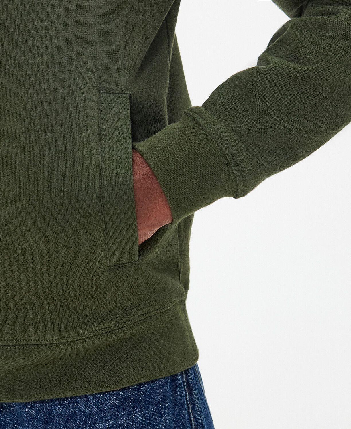 Barbour Grassington Hoodie Olive 4