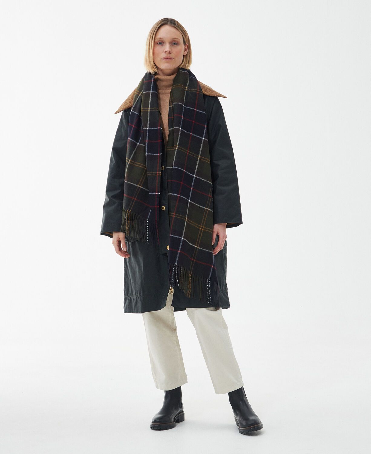 Barbour Hailes Tartan Scarf Classic Tartan 4