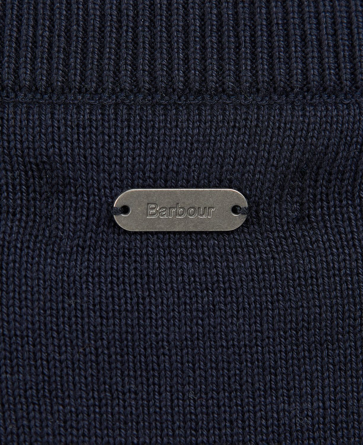 Barbour Hampton Ladies Cable Knit Jumper Navy 3