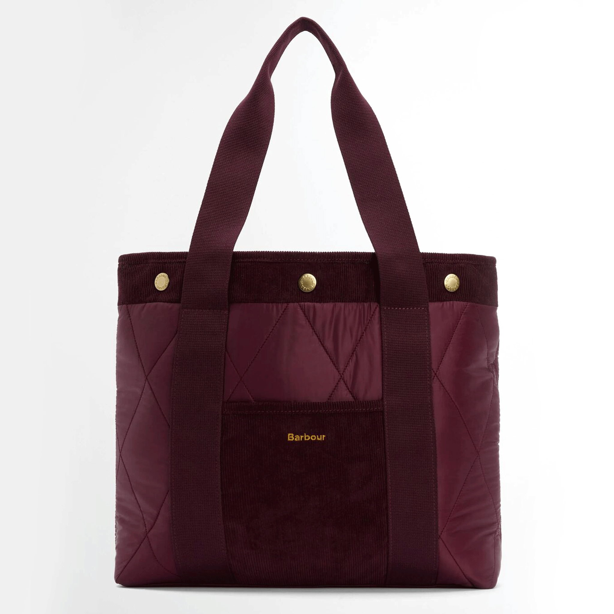 Barbour Healy Quilted Tote Bag Merlot
