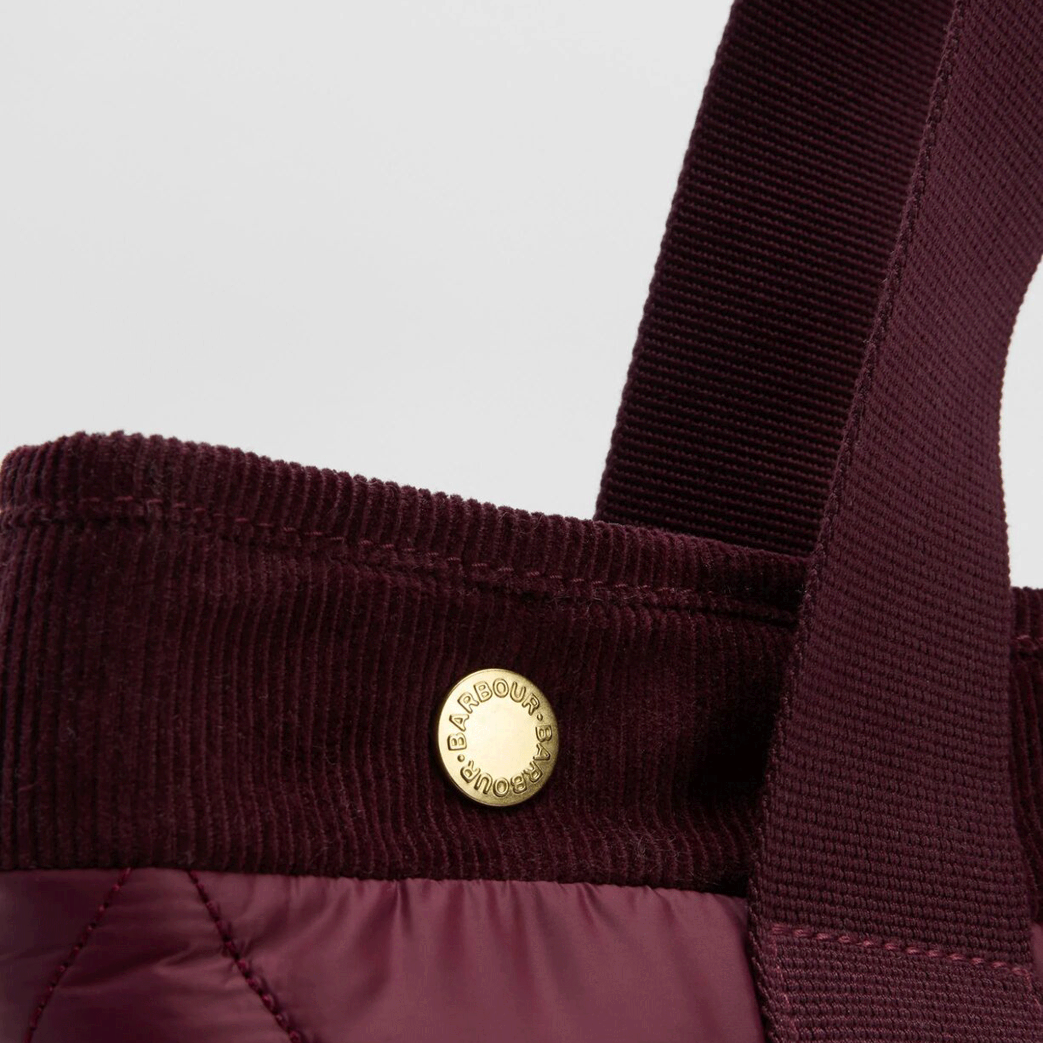 Barbour Healy Quilted Tote Bag Merlot