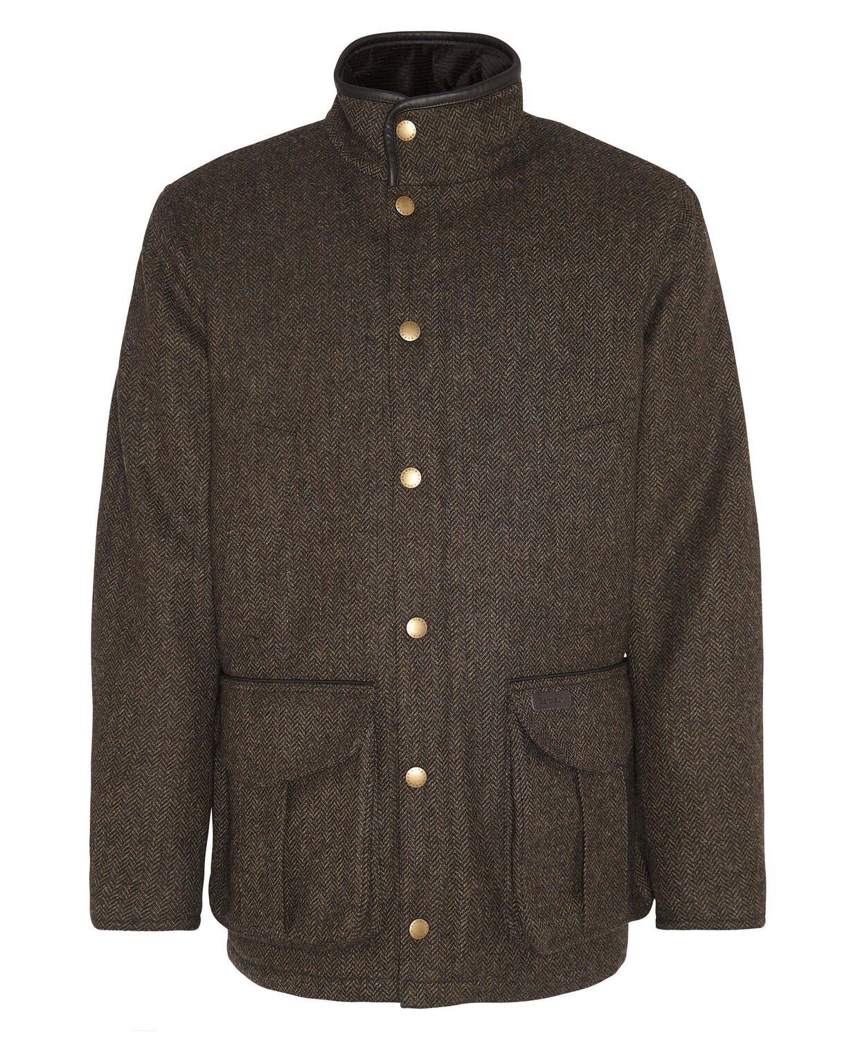 Barbour Hereford Men's Tweed Wool Jacket Olive 2