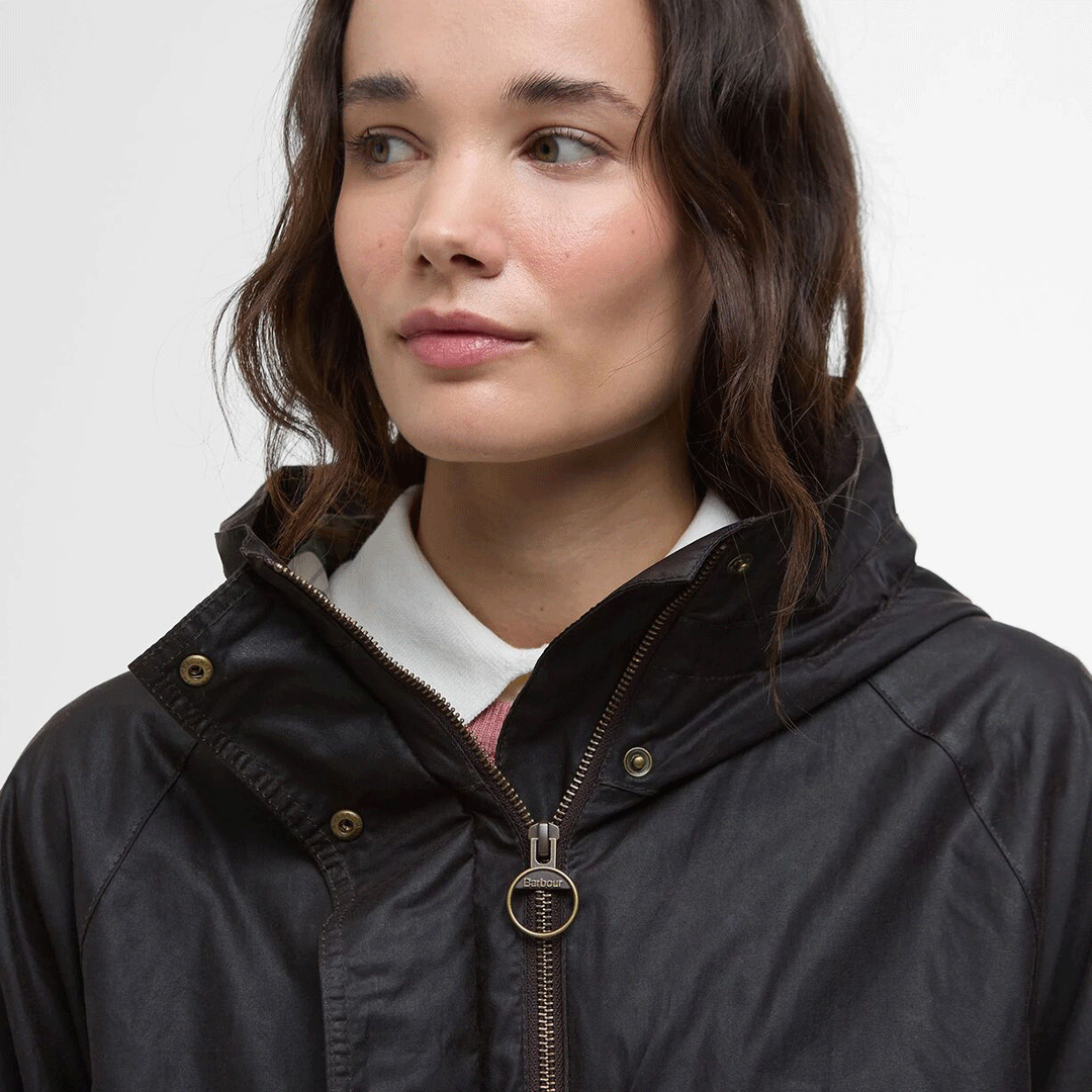 Barbour Hollies Ladies Waxed Jacket Rustic-Ancient Tartan