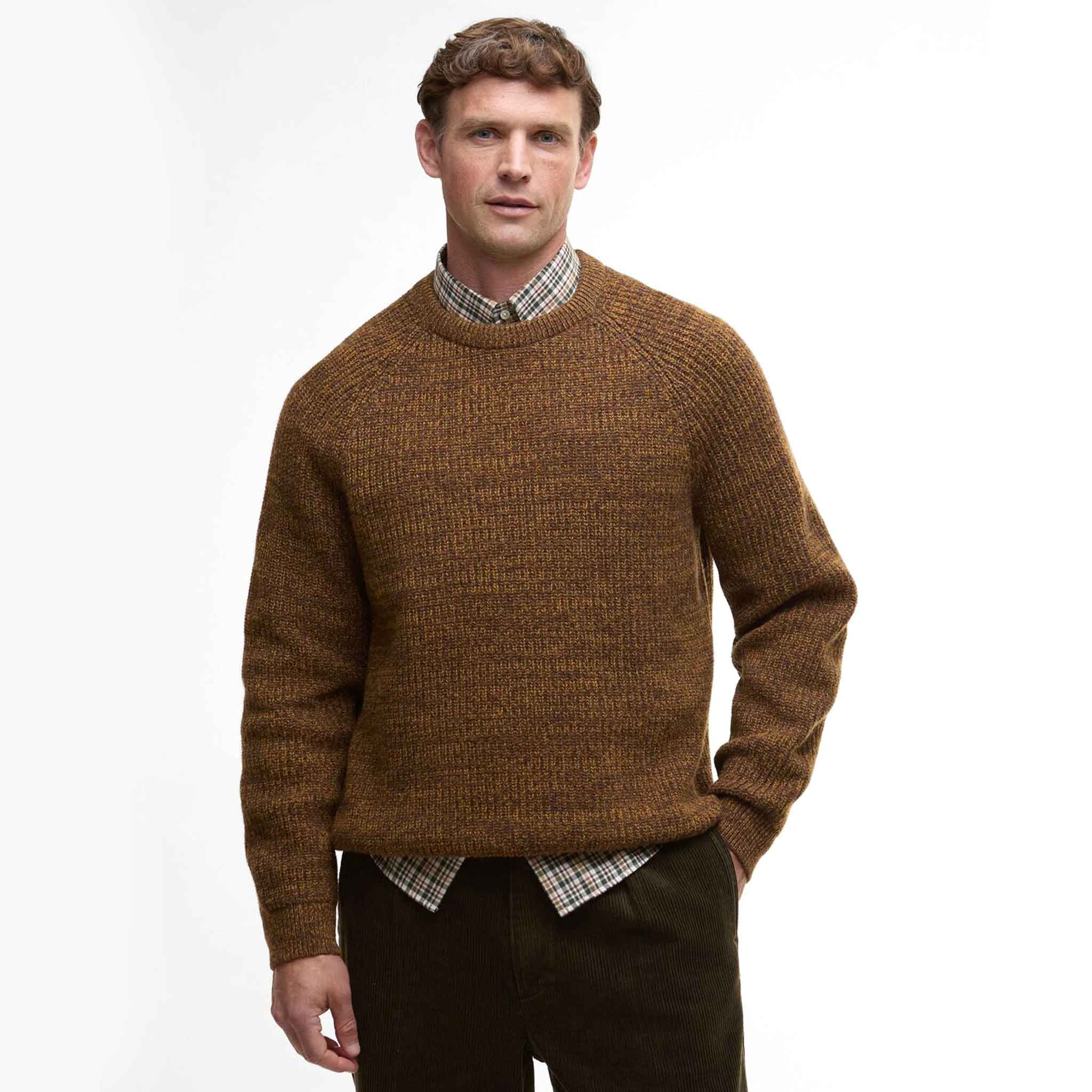 Barbour Horseford Crew Knit Jumper Copper