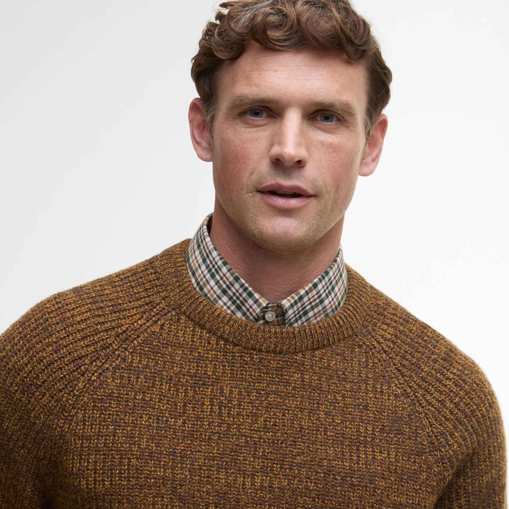 Barbour Horseford Crew Knit Jumper Copper