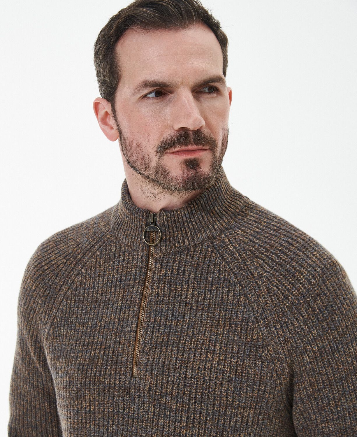 Barbour Horseford Half Zip Jumper Sandstone 3