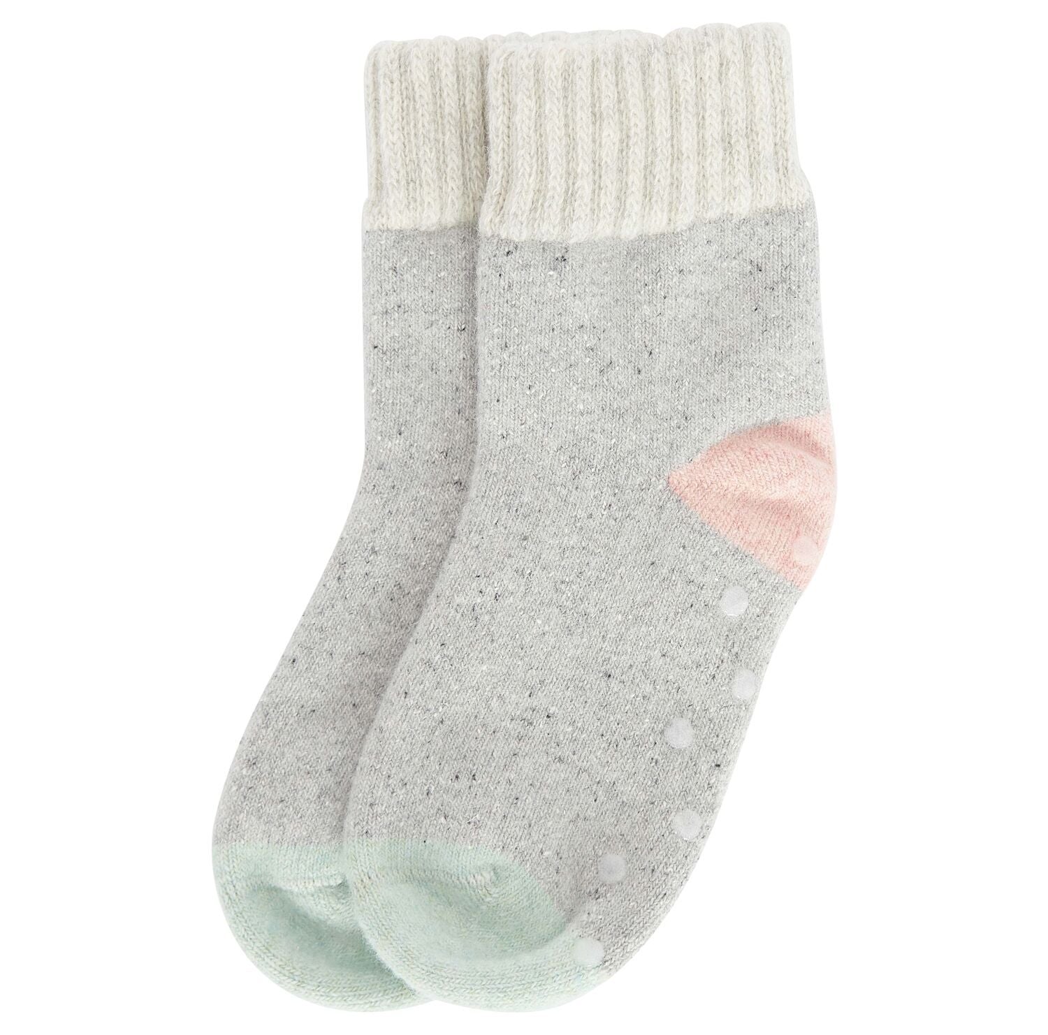 Barbour Isla Ladies Cabin Socks Light Grey Mix 3