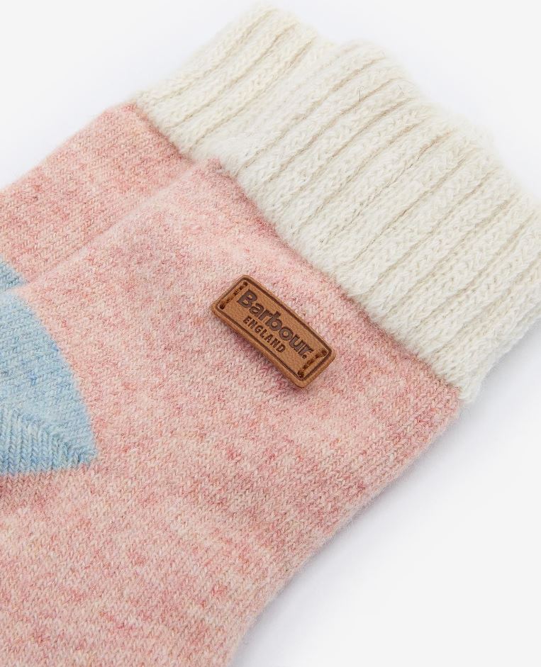 Barbour Isla Ladies Cabin Socks Pink Mix 2