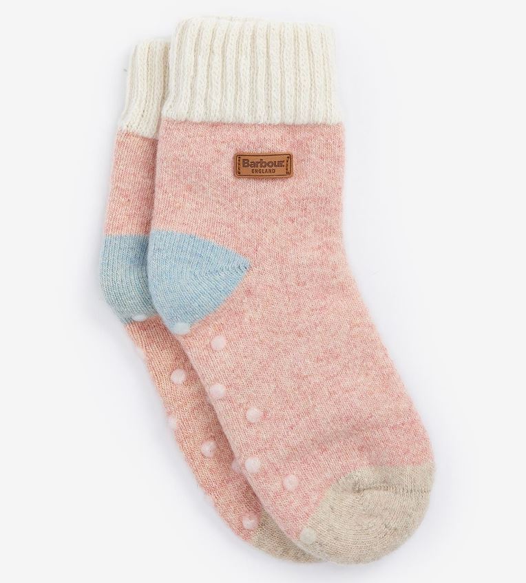 Barbour Isla Ladies Cabin Socks Pink Mix 3