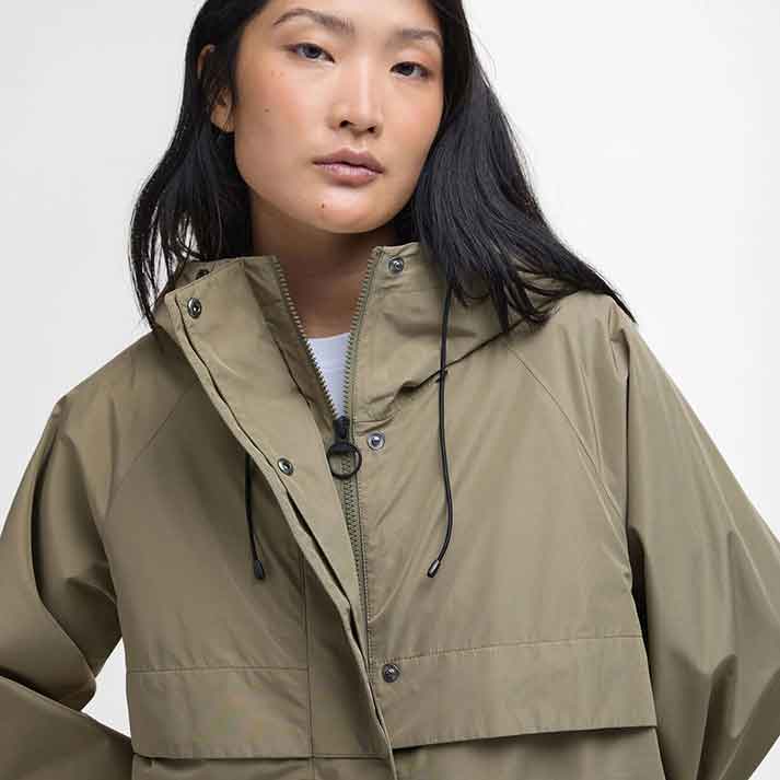 Barbour Jayla Ladies Waterproof Parka Dusky Green