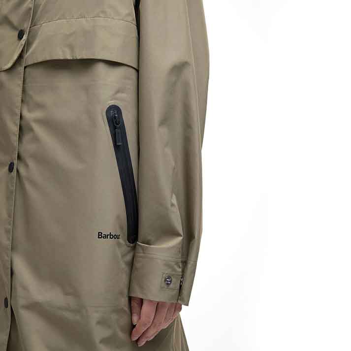 Barbour Jayla Ladies Waterproof Parka Dusky Green