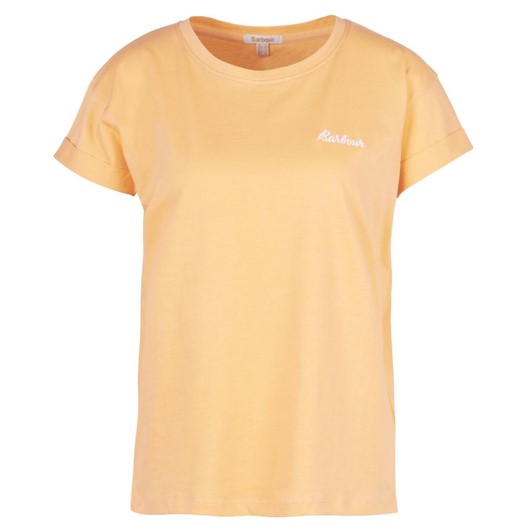 Barbour Kenmore Relaxed Fit T-Shirt Papaya 1