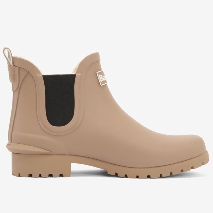 Barbour Kirkton Ladies Chelsea Wellington Boots Putty 2