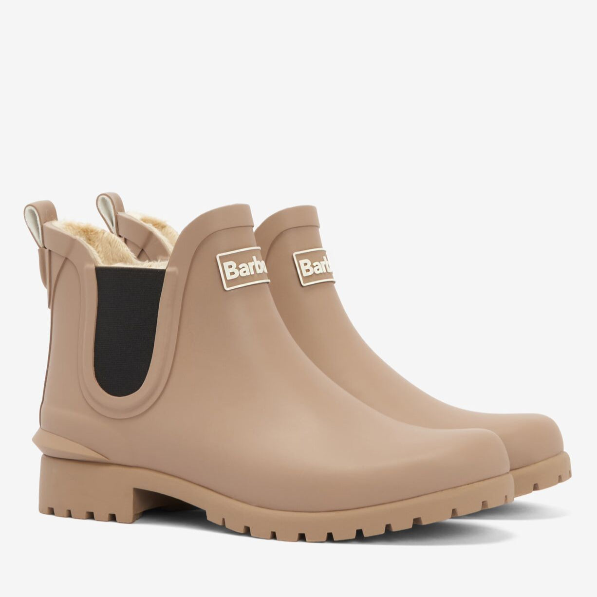 Barbour Kirkton Ladies Chelsea Wellington Boots Putty