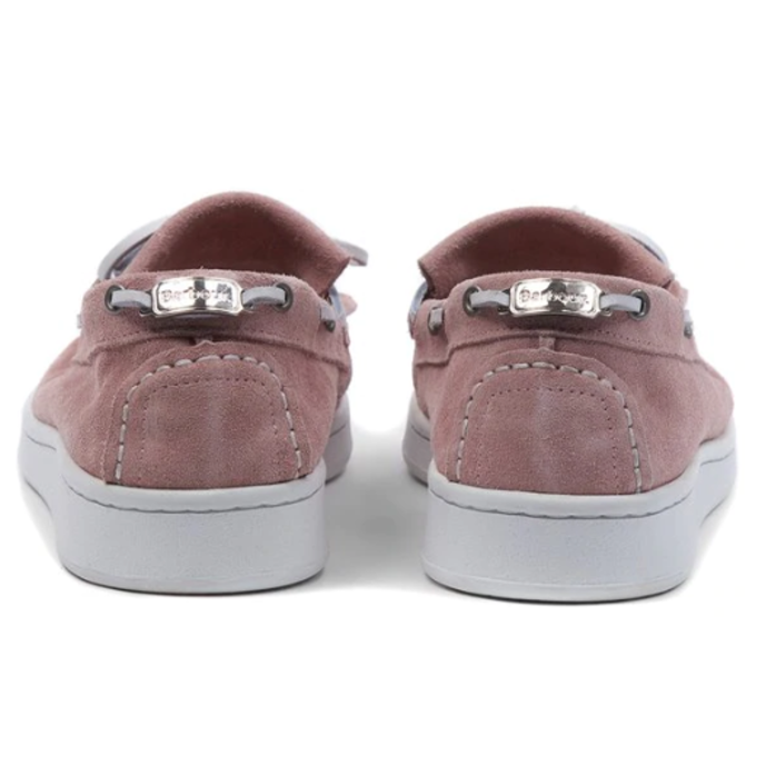 Barbour Klara Ladies Boat Shoes Pink Suede 2