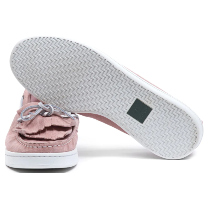 Barbour Klara Ladies Boat Shoes Pink Suede 3