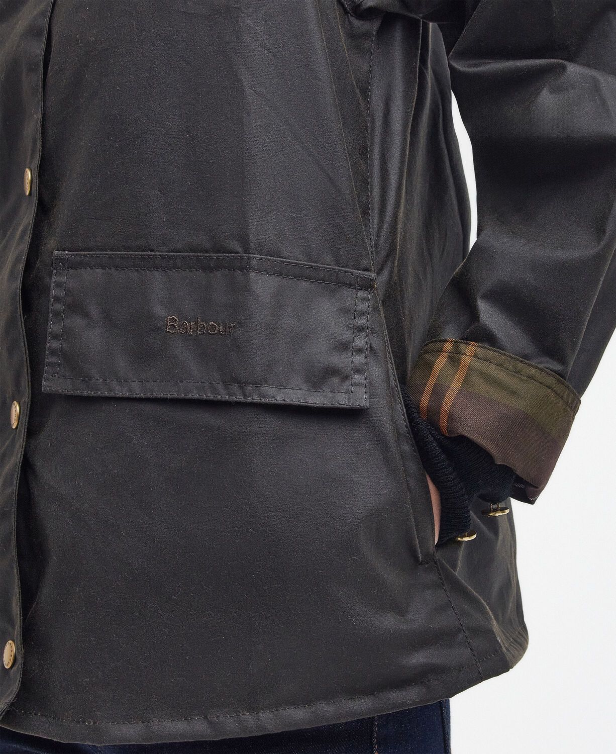 Barbour Ladies Avon Wax Jacket Olive Classic 5