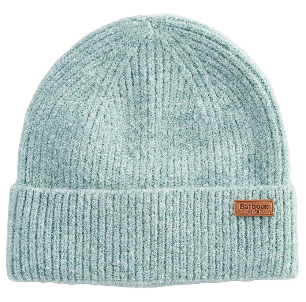 Barbour Ladies Pendle Knitted Beanie Soft Mint 1