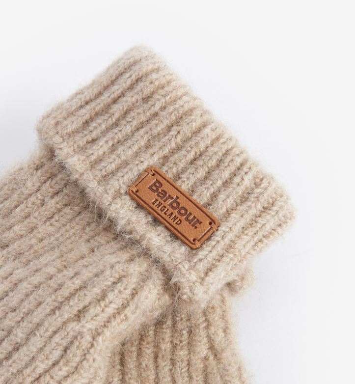 Barbour Ladies Pendle Knitted Gloves Trench 2