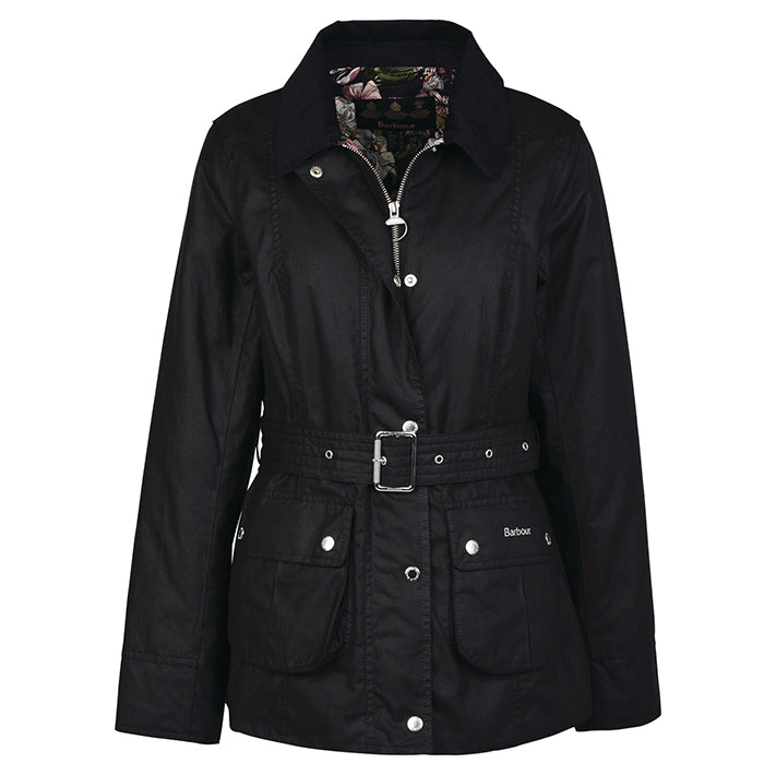 Barbour Ladies Pendula Wax Cotton Jacket Black
