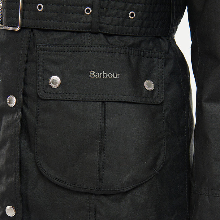 Barbour Ladies Pendula Wax Cotton Jacket Black2