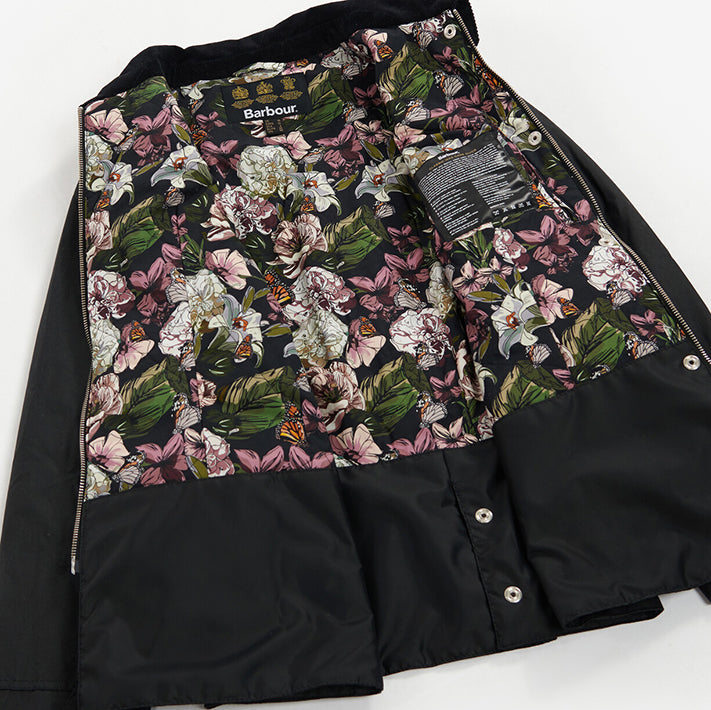 Barbour Ladies Pendula Wax Cotton Jacket Black3