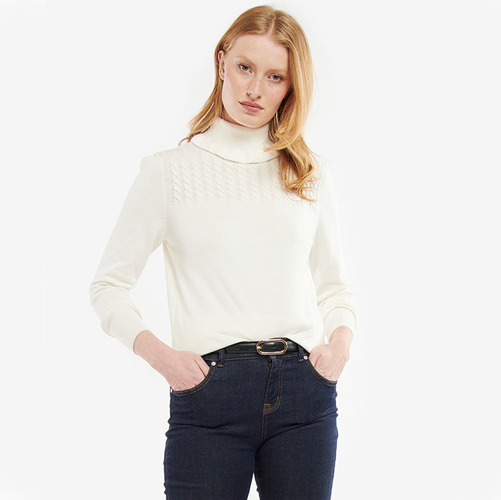 Barbour Ladies Scarlet knit sweatshirt 3