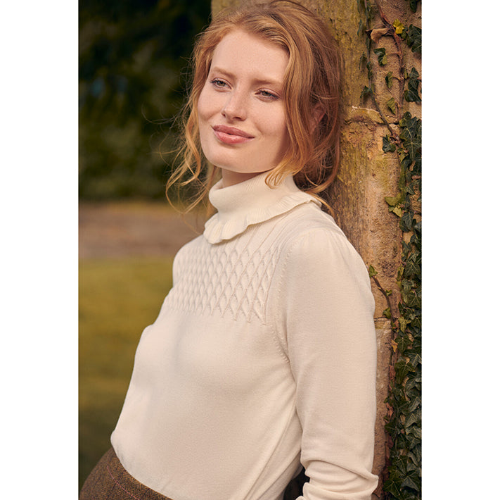 Barbour Ladies Scarlet knit sweatshirt 4