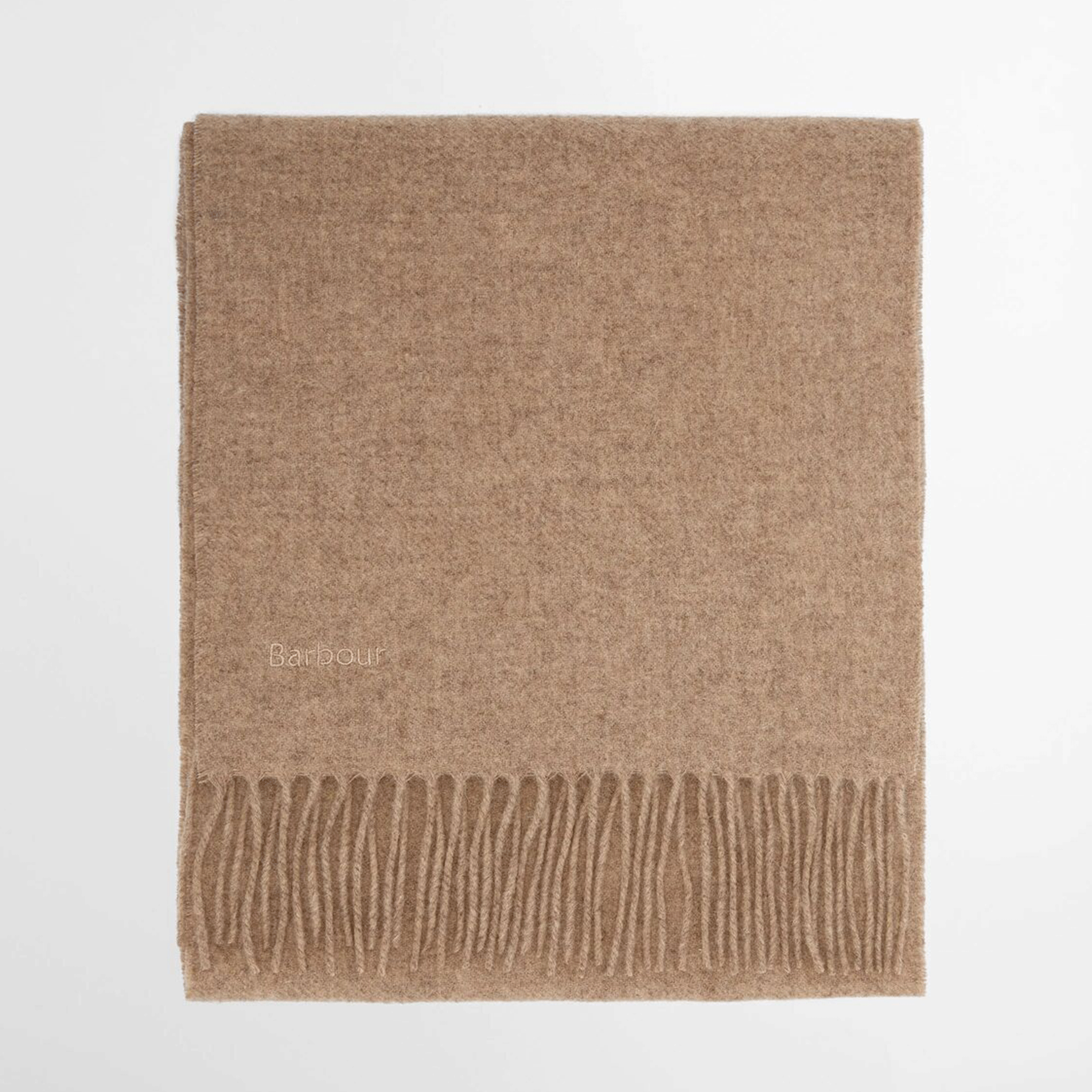 Barbour Lambswool Woven Scarf Oatmeal