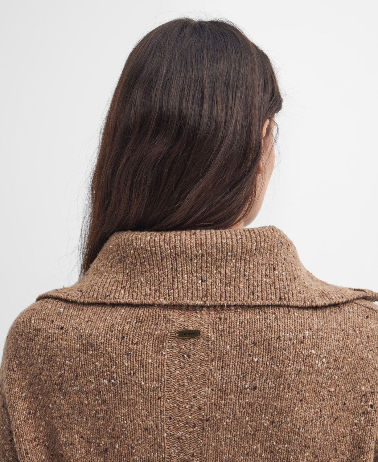 Barbour Lavensdale Ladies Half Zip Jumper Honey 4